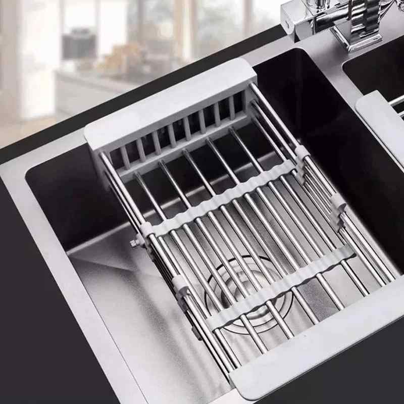 Kitchen Sink Rack Retractable Stainless Steel
