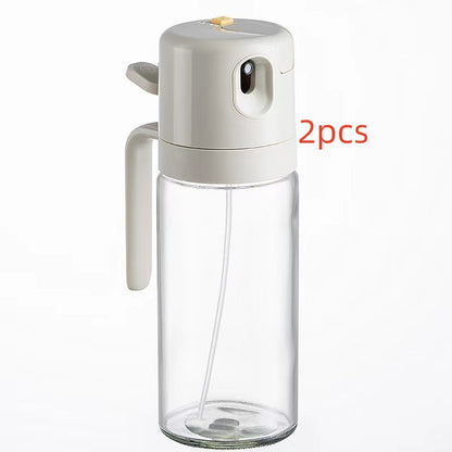 2 in 1 Oil Spray Bottle for Cooking – Glass Olive Oil Sprayer & Cooking Oil Dispenser