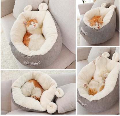 Pet Dog Bed – Warm Soft Dog Sleeping Bag Indoor Puppy Kennel