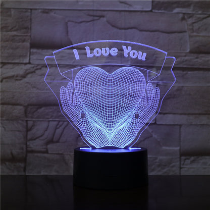 3D LED Night Light – Valentine’s Day Couple Gift for Him & Her
