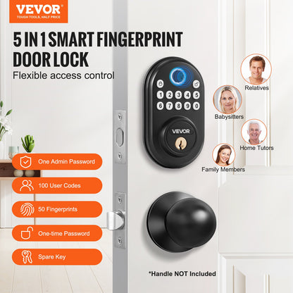 Fingerprint & Keyless Entry Door Lock – Smart door Lock for Home, Office