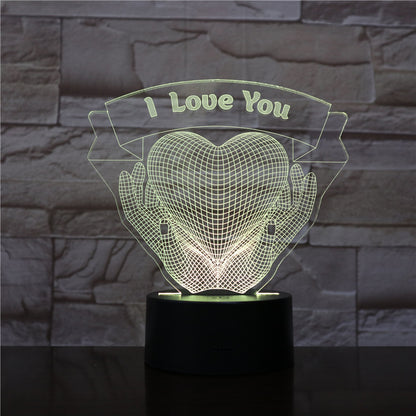 3D LED Night Light – Valentine’s Day Couple Gift for Him & Her