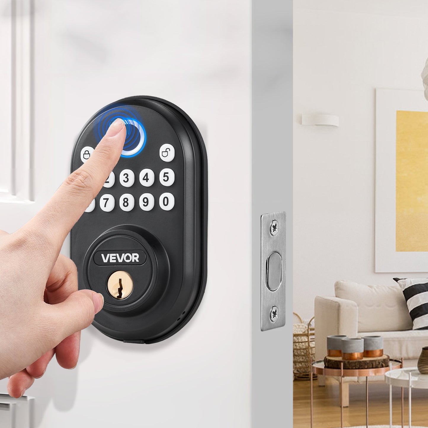 Fingerprint & Keyless Entry Door Lock – Smart door Lock for Home, Office