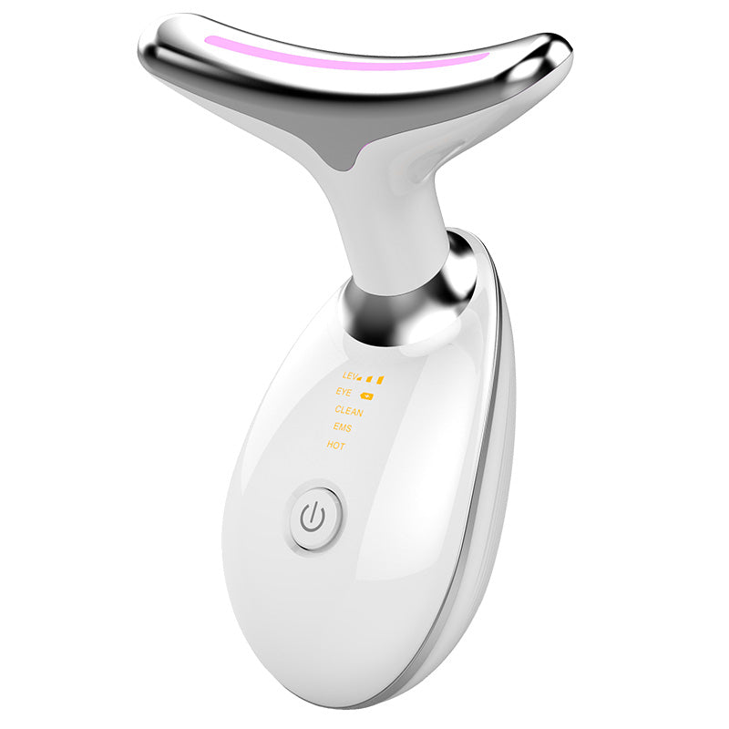EMS Neck Massager with LED Light Therapy – Wrinkle Remover Device