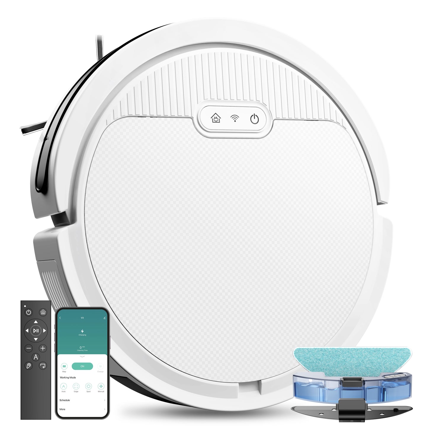 3-in-1 Robot Vacuum Cleaner & Mop – Smart Automatic Vacuum for Pet Hair & Hard Floors