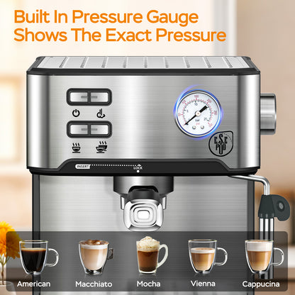 Professional Espresso Coffee Machine for Home Barista Cappuccino & Latte