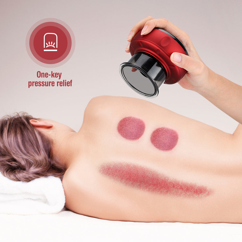 Electric Cupping Massager with Heat – Deep Tissue Anti-Cellulite Body Sculpting Device