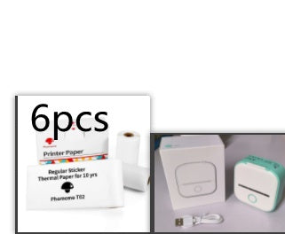 Portable Mini Thermal Label Printer – Inkless Bluetooth Printer for Home, Office & Study