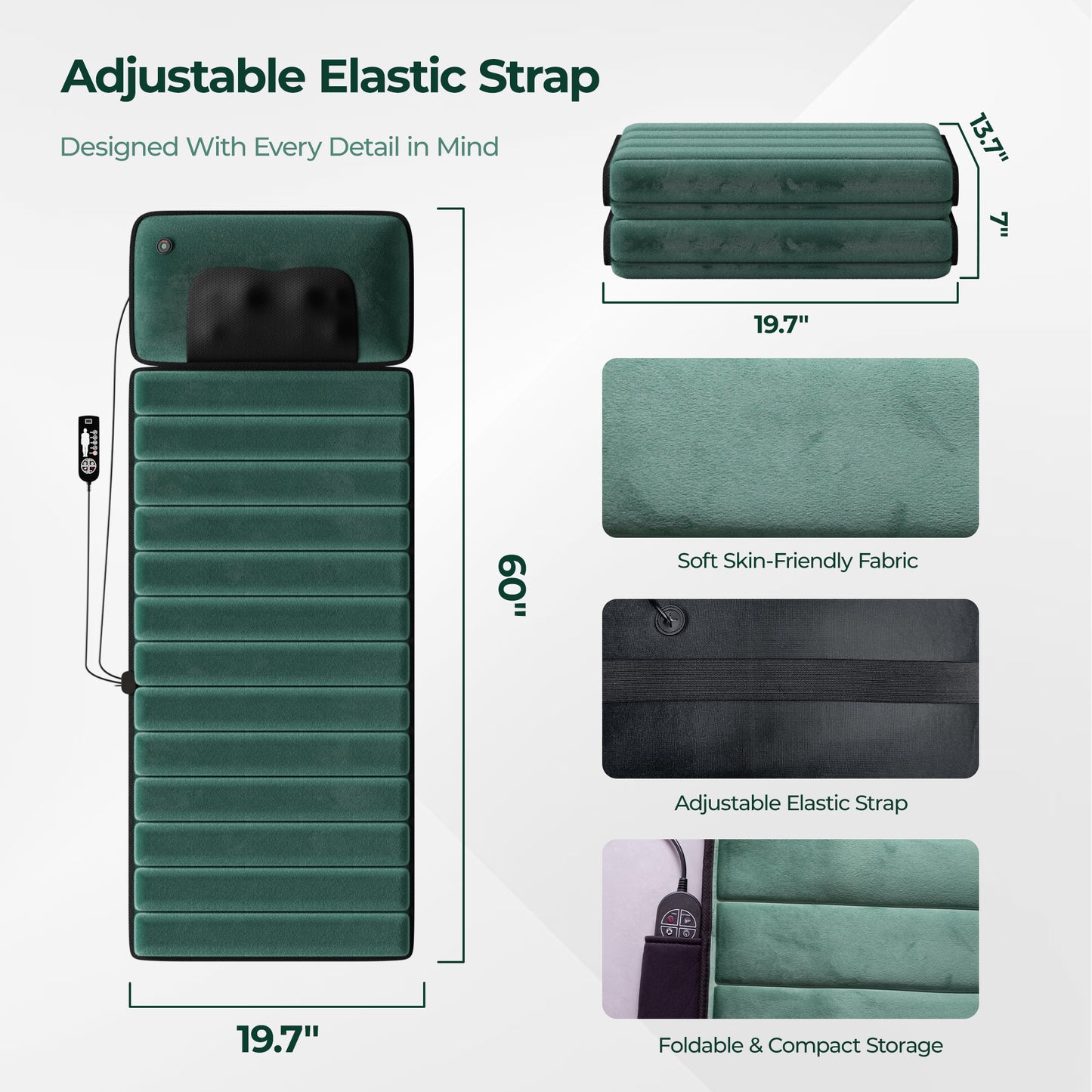 Body Massager Cervical Pillow with Heat Therapy