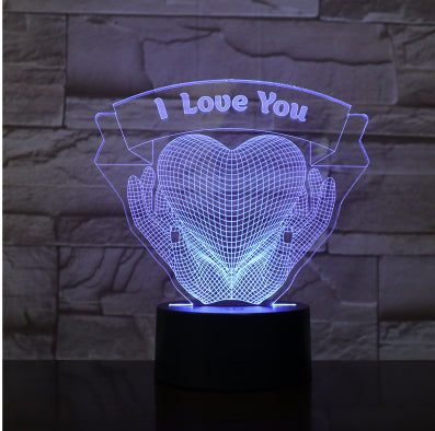 3D LED Night Light – Valentine’s Day Couple Gift for Him & Her