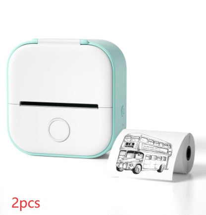 Portable Mini Thermal Label Printer – Inkless Bluetooth Printer for Home, Office & Study