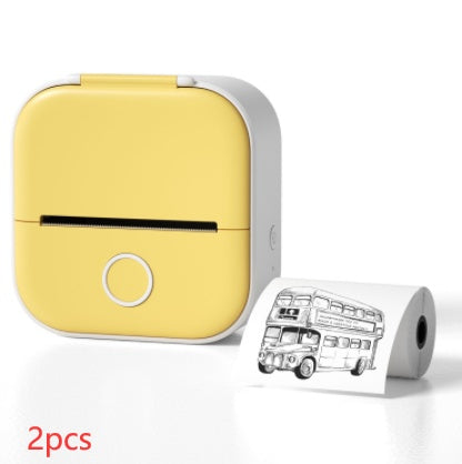 Portable Mini Thermal Label Printer – Inkless Bluetooth Printer for Home, Office & Study