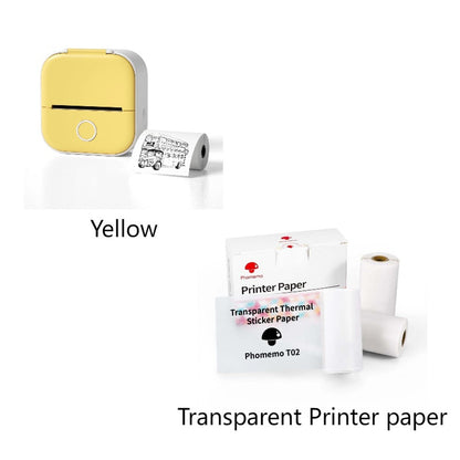 Portable Mini Thermal Label Printer – Inkless Bluetooth Printer for Home, Office & Study