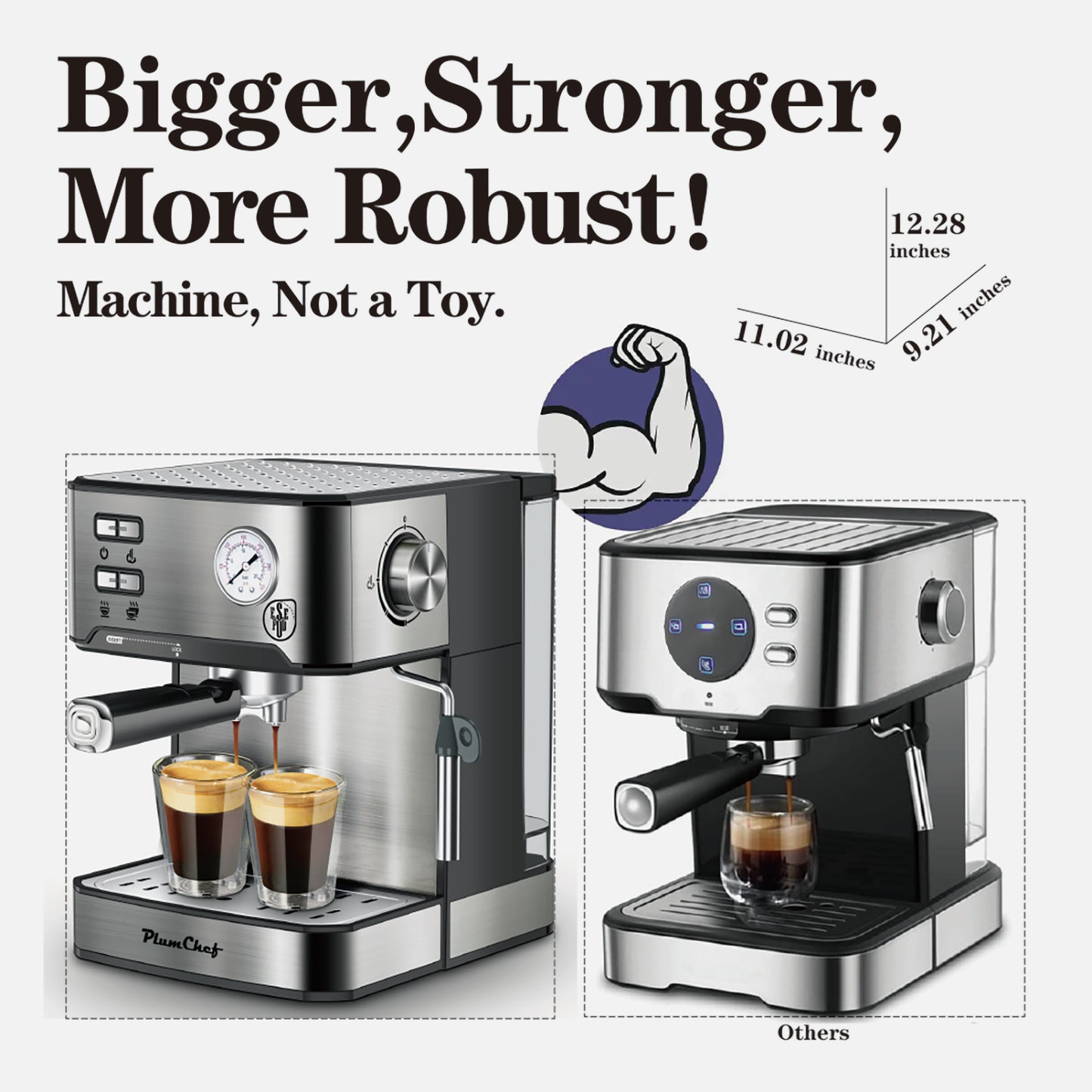 Professional Espresso Coffee Machine for Home Barista Cappuccino & Latte