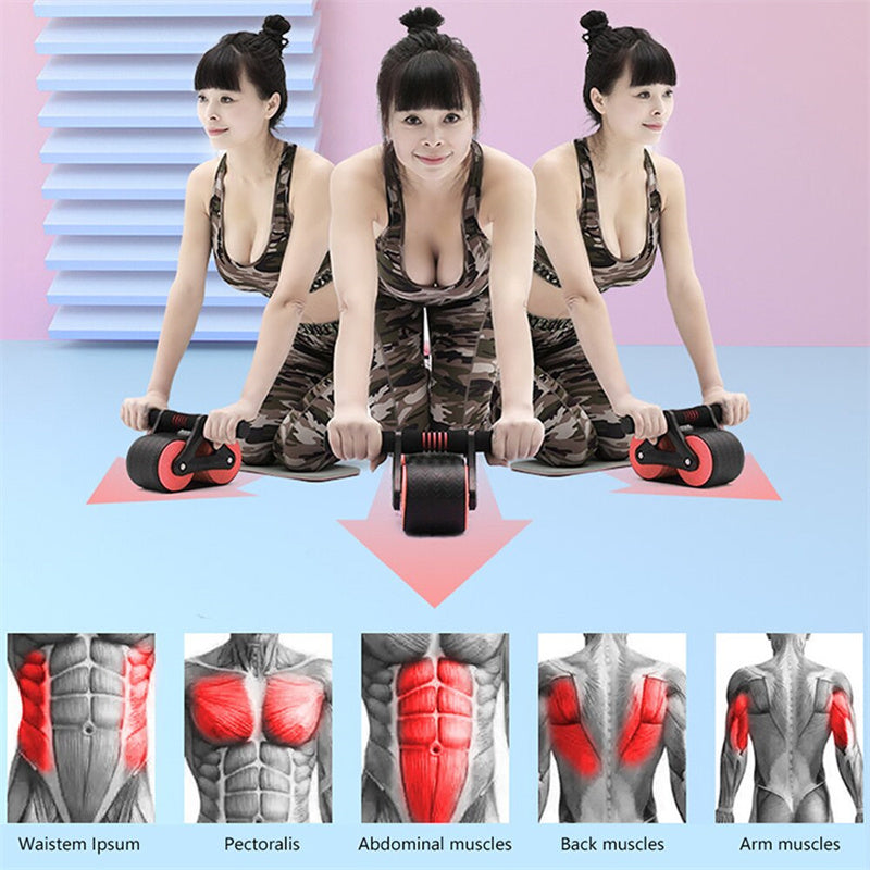 Waist Trainer Double Wheel Ab Roller – Home Gym Equipment