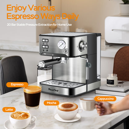 Professional Espresso Coffee Machine for Home Barista Cappuccino & Latte