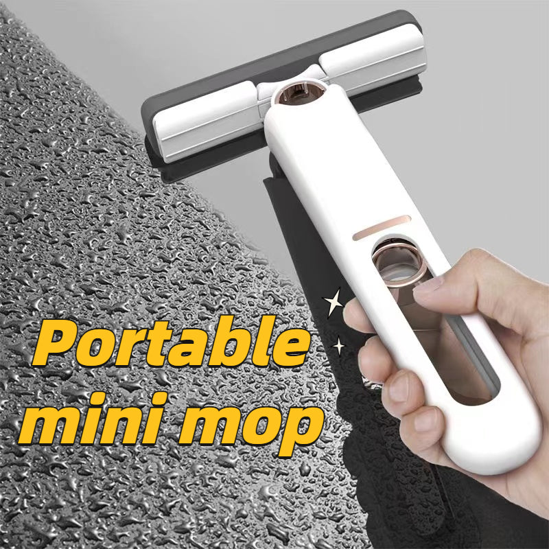 Portable Self Squeeze Mini Mop – Sponge Mop for Kitchen, Window & Home