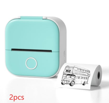 Portable Mini Thermal Label Printer – Inkless Bluetooth Printer for Home, Office & Study