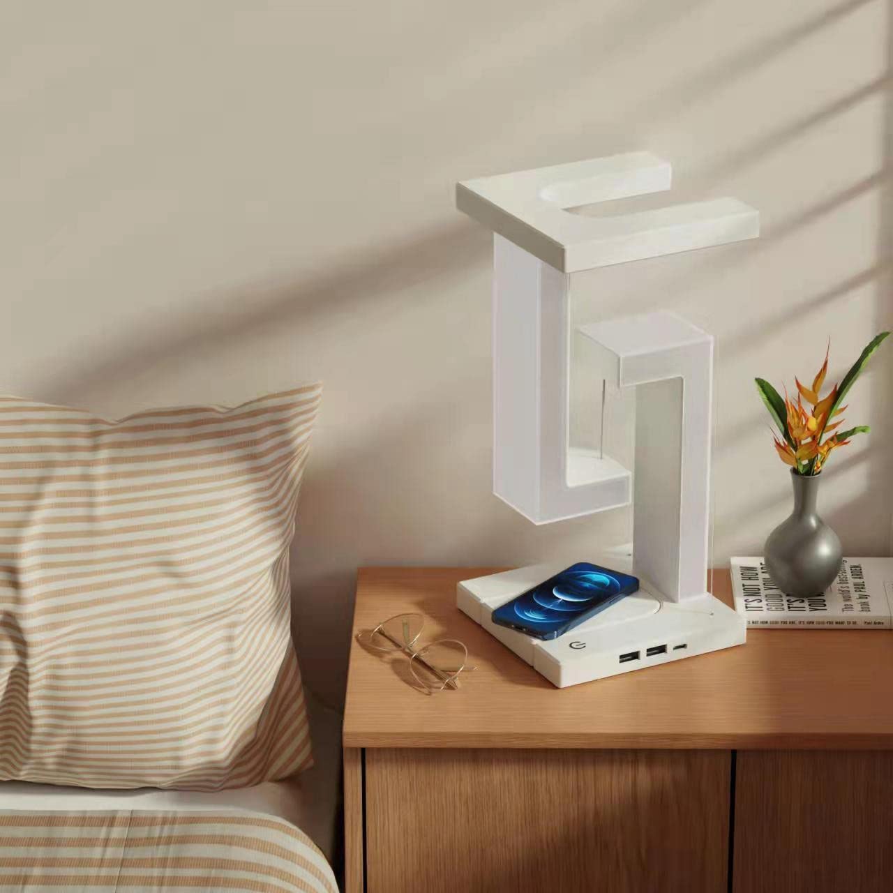 Desk Lamp & Table Lamp – Floating LED Desk Lamp for Bedroom Lighting