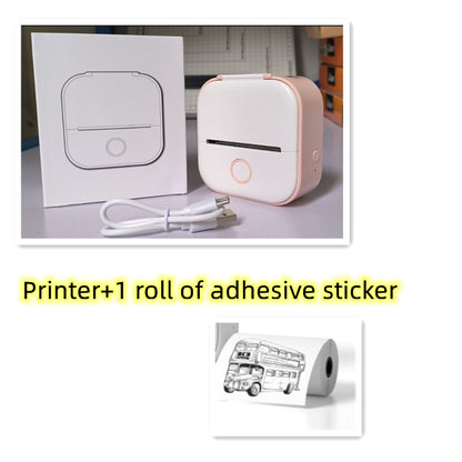 Portable Mini Thermal Label Printer – Inkless Bluetooth Printer for Home, Office & Study