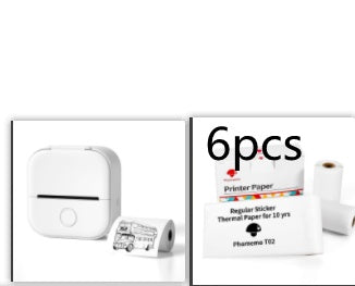 Portable Mini Thermal Label Printer – Inkless Bluetooth Printer for Home, Office & Study