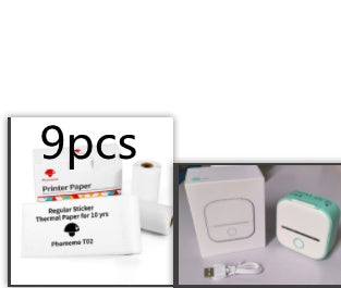 Portable Mini Thermal Label Printer – Inkless Bluetooth Printer for Home, Office & Study