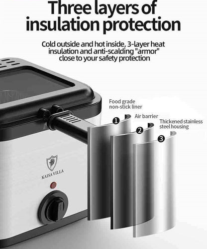 Air Fryer – Multifunctional Stainless Steel Electric Deep Fryer