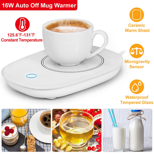 Coffee Mug Warmer – Electric Cup Warmer with Auto Shut Off for Desk & Home